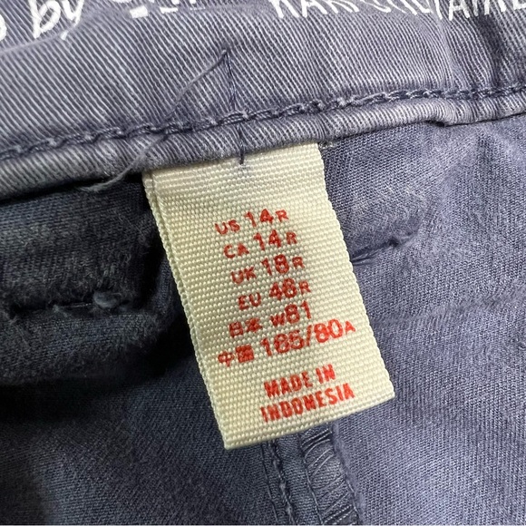 GAP Skinny Utility Khaki Pants in Blue/Grey Wash size 14 - Picture 7 of 12